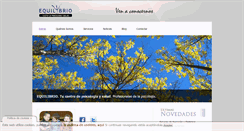 Desktop Screenshot of equilibriopsicologiaysalud.com